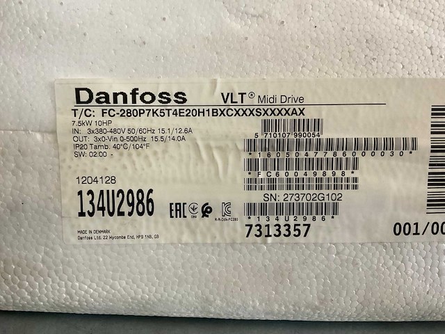 Danfoss midi drive fc 280 frequentieregelaar - afbeelding 3 van  4