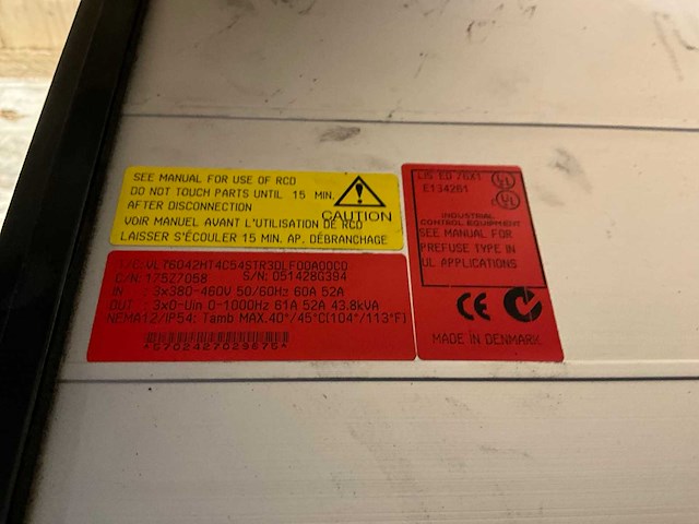 Danfoss t60a2h1 (43,8 kva) frequentieregelaar - afbeelding 4 van  4