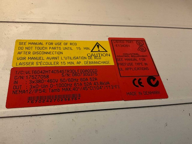 Danfoss t60a2h1 (43,8 kva) frequentieregelaar - afbeelding 6 van  6