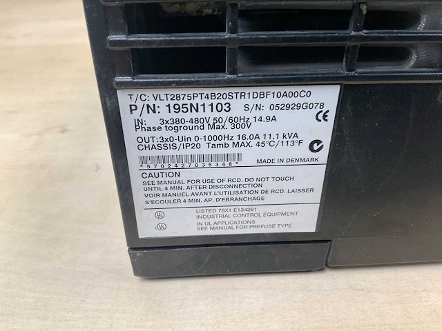 Danfoss vlt 2800 frequentieregelaar - afbeelding 3 van  3