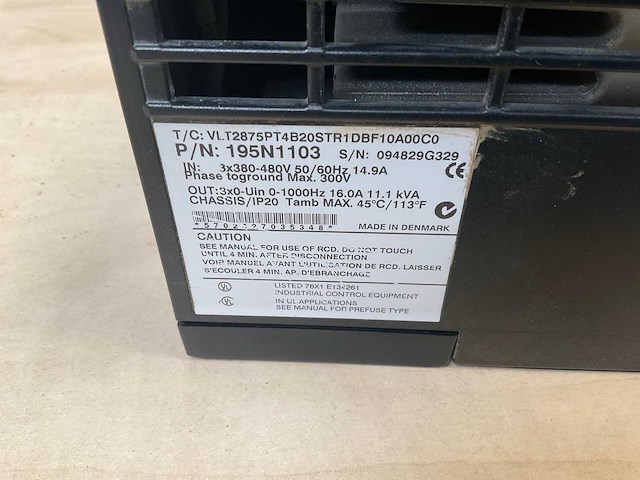 Danfoss vlt 2800 frequentieregelaar - afbeelding 3 van  3