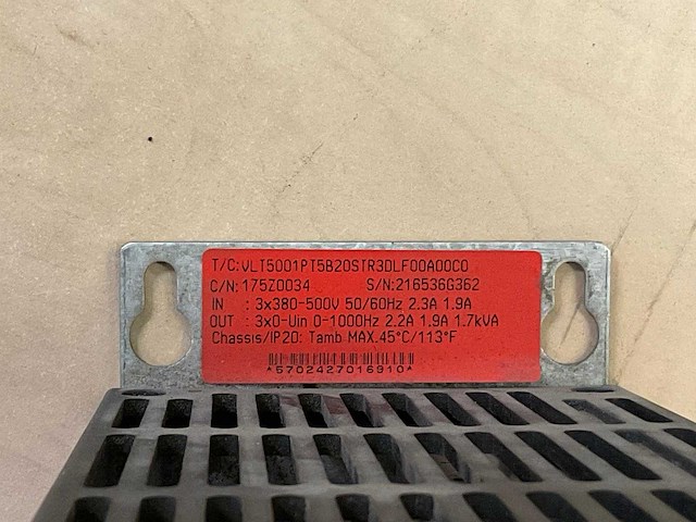 Danfoss vlt 5000 frequentieregelaar - afbeelding 3 van  3
