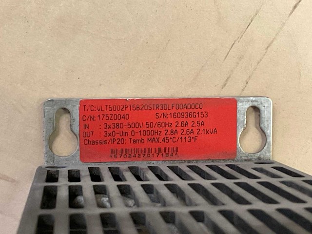 Danfoss vlt 5000 frequentieregelaar - afbeelding 2 van  2