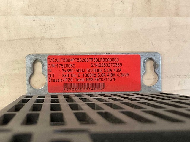 Danfoss vlt 5004p frequentieregelaar - afbeelding 3 van  3