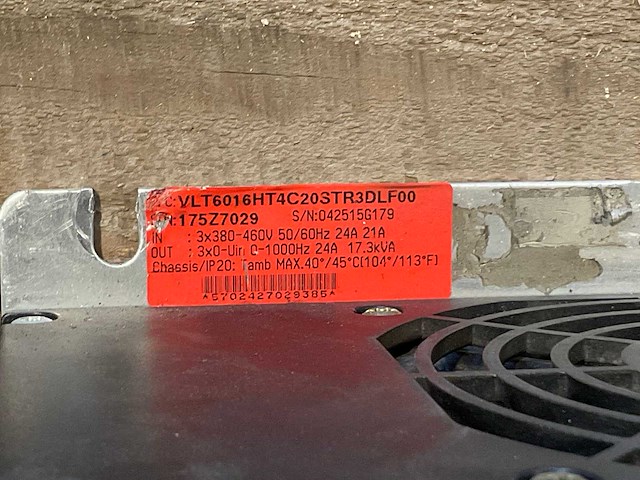 Danfoss vlt 6000 hvac 17,3kva frequentieregelaar - afbeelding 3 van  3