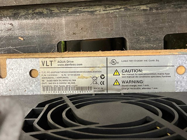 Danfoss vlt aqua drive 22 kw frequentieregelaar - afbeelding 4 van  4