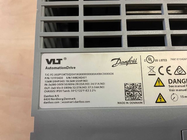 Danfoss vlt automation drive frequentieregelaar - afbeelding 3 van  3