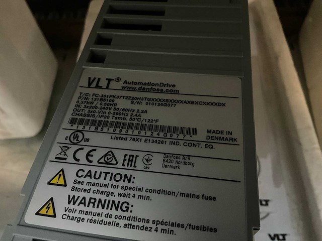Danfoss vlt automationdrive fc-301 0,37 kw frequentieregelaar - afbeelding 4 van  6