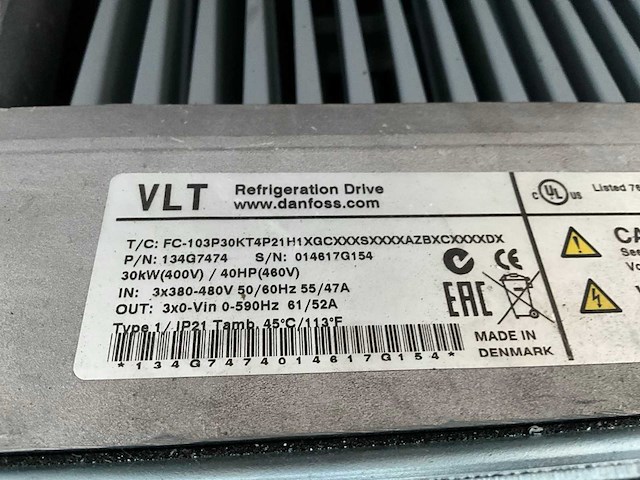 Danfoss vlt fc-103 frequentieregelaar - afbeelding 6 van  6
