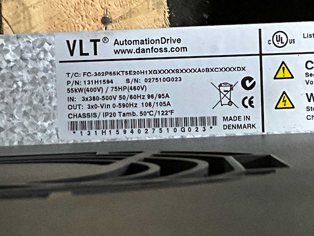 Danfoss vlt frequentieregelaar 55 kw - afbeelding 6 van  6