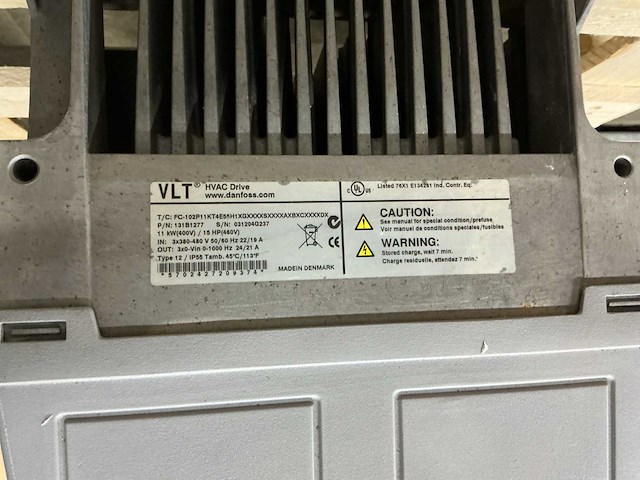 Danfoss vlt hvac drive 11kw 131b1277 frequentieregelaar - afbeelding 6 van  6