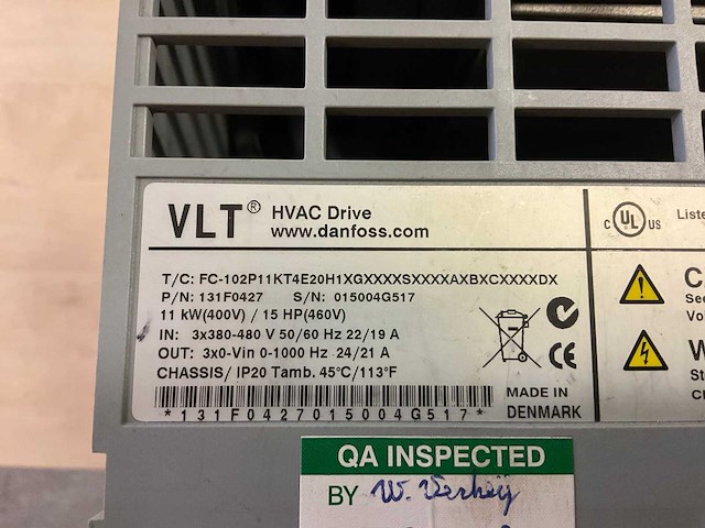 Danfoss vlt hvac drive frequentieregelaar - afbeelding 1 van  3