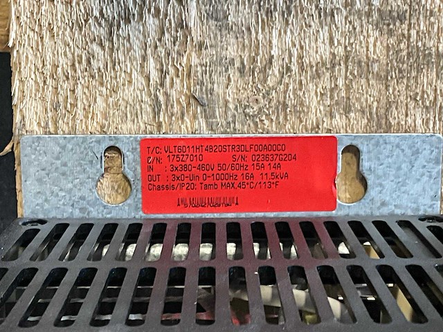 Danfoss vtl 6000hvac 11,5kva frequentieregelaar - afbeelding 5 van  5
