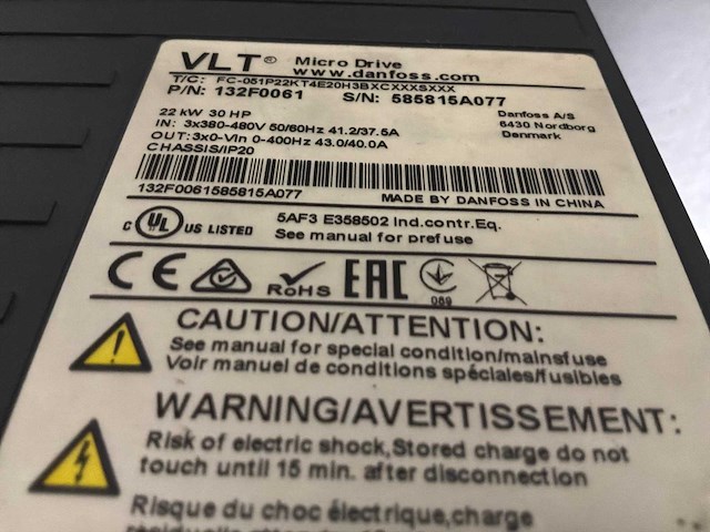 Danfoss vtl frequentieregelaar - afbeelding 4 van  4