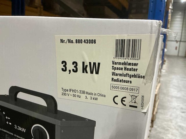 Dania 3,3kw electroheater (32x) - afbeelding 3 van  3