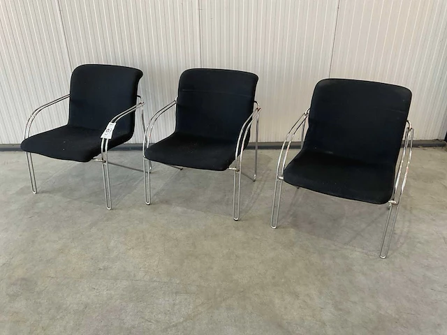 Danish armchair fauteuil (3x) - afbeelding 1 van  5