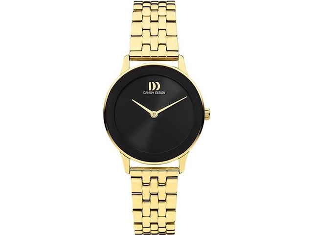 Danish design nosttalgi 1988 iv99q1288 horloge goudkleurig - afbeelding 1 van  1