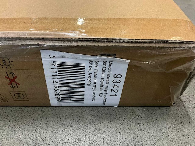 Dansani panorama spiegel 80x120cm - afbeelding 3 van  3