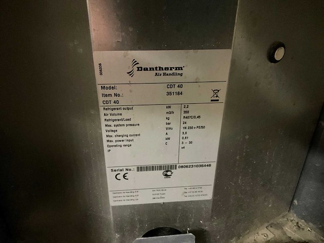 Dantherm cdt 40 bouwdroger - afbeelding 6 van  6