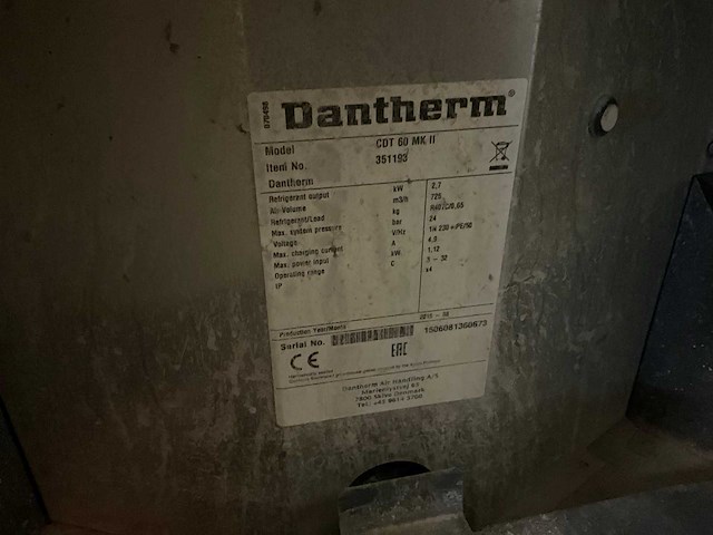 Dantherm cdt 60 bouwdroger - afbeelding 6 van  6