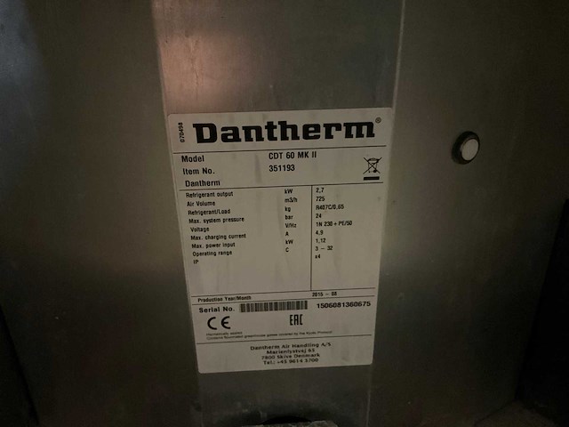 Dantherm cdt 60 bouwdroger - afbeelding 6 van  6