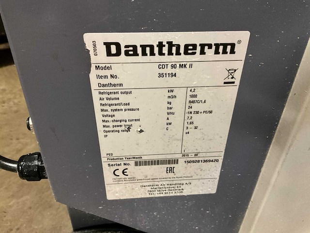 Dantherm cdt 90 bouwdroger - afbeelding 6 van  6