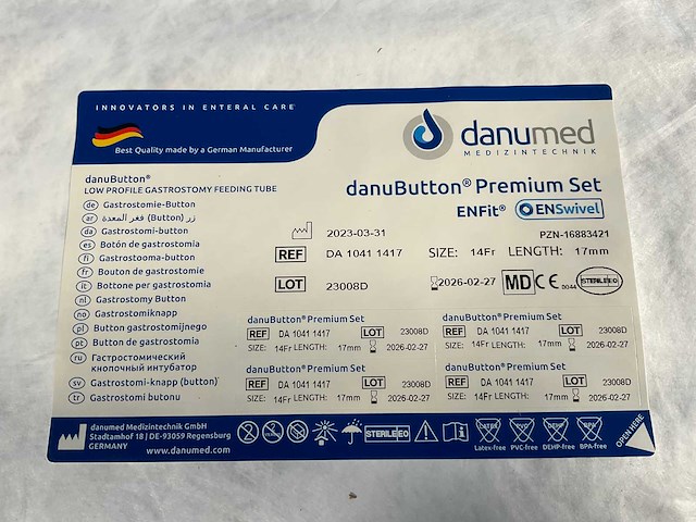 Danumed - danubutton premium set, ch.14, l. 17mm (30x) - afbeelding 3 van  6
