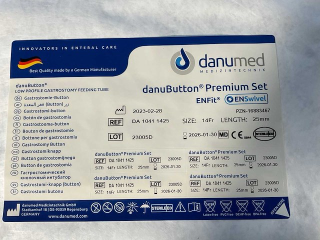 Danumed - danubutton premium set, ch.14, l. 25mm (25x) - afbeelding 3 van  5