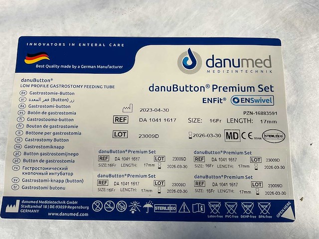 Danumed - danubutton premium set, ch.16, l. 17mm (5x) - afbeelding 3 van  6