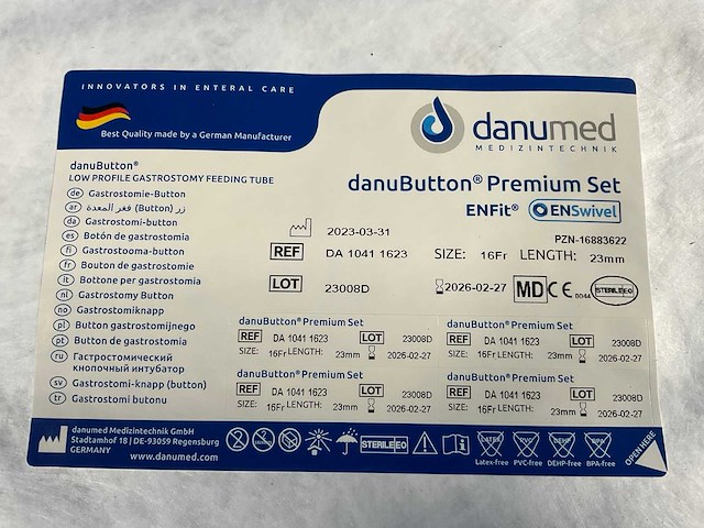 Danumed - danubutton premium set, ch.16, l. 23mm (5x) - afbeelding 3 van  7