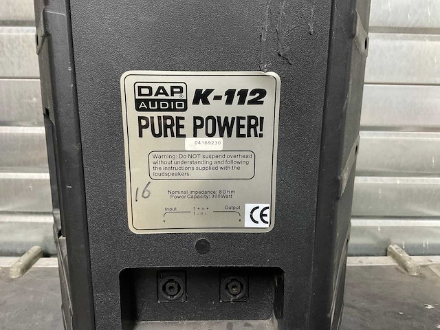 Dap audio 12 inch - k112 - speakers (4x) - afbeelding 6 van  6