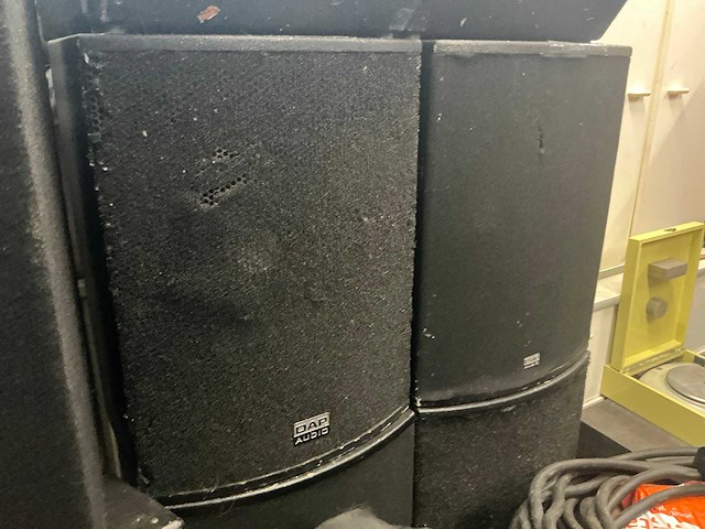 Dap audio cx -15 speaker (4x) en dap ba-200 speaker - afbeelding 1 van  9