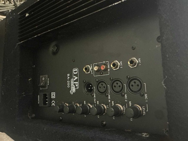 Dap audio cx -15 speaker (4x) en dap ba-200 speaker - afbeelding 5 van  9