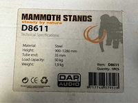 Dap audio d8610 mammoth speaker tussenpaal (3x) - afbeelding 6 van  6
