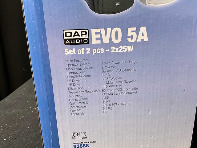 Dap audio evo 5a actieve speaker - afbeelding 1 van  1