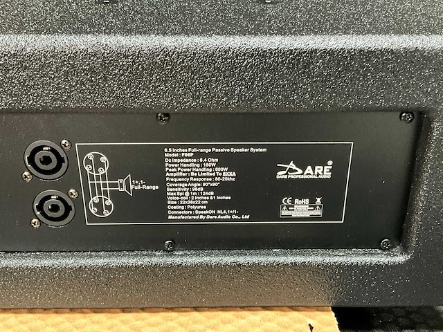 Dare audio f06p passieve luidspreker - afbeelding 7 van  9