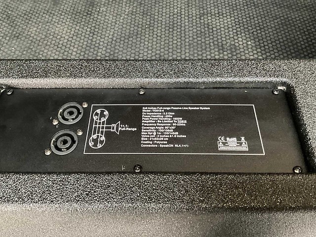Dare audio tc813-4 passieve line luidspreker (2x) - afbeelding 4 van  6