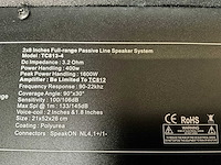 Dare audio tc813-4 passieve line luidspreker (2x) - afbeelding 5 van  6
