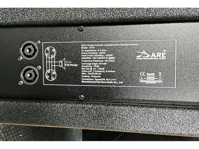 Dare audio tc813-4 passieve line luidspreker (2x) - afbeelding 7 van  9