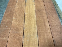 Dark red meranti hardhouten balk - 245x13x10,5 cm (15x) - afbeelding 2 van  6