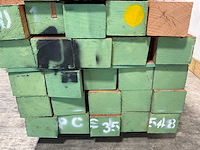 Dark red meranti hardhouten balk - 245x13x10,5 cm (15x) - afbeelding 4 van  6