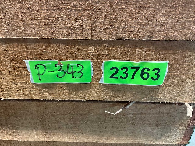 Dark red meranti hardhouten balk - 245x13x10,5 cm (15x) - afbeelding 6 van  6