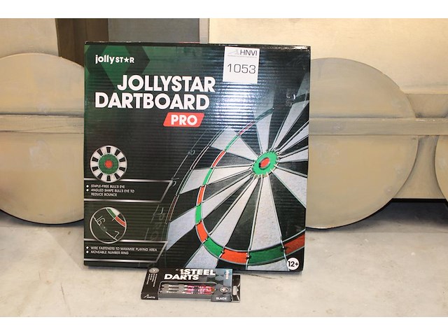 Dartbord jollystar, incl. pijlenset. - afbeelding 1 van  2