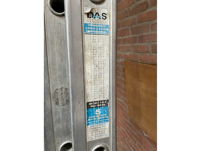 Das opsteekladder - afbeelding 3 van  3