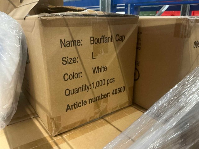 Dastex 40500 bouffant cap l (66000x) - afbeelding 2 van  3