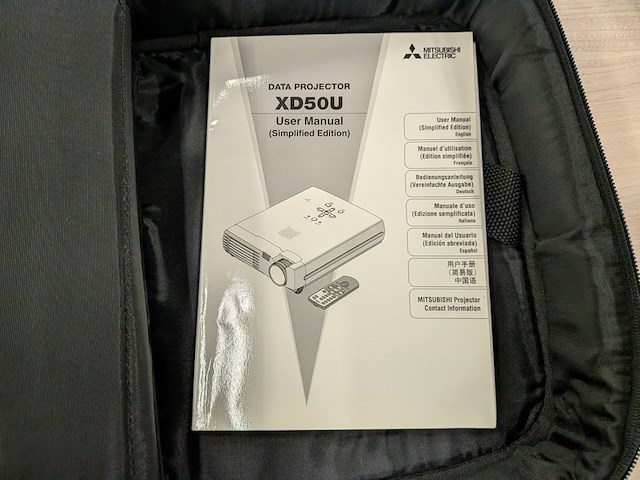 Data projector mitsubishi, xd50u - afbeelding 15 van  15