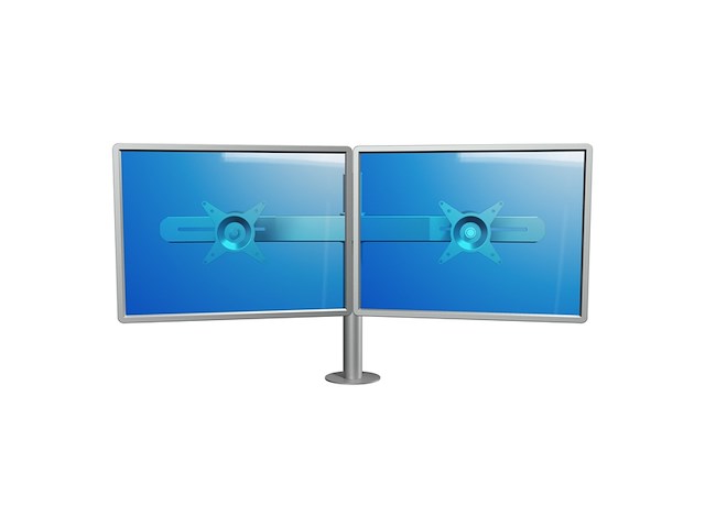 Dataflex viewmate monitorarm zilver - afbeelding 4 van  4