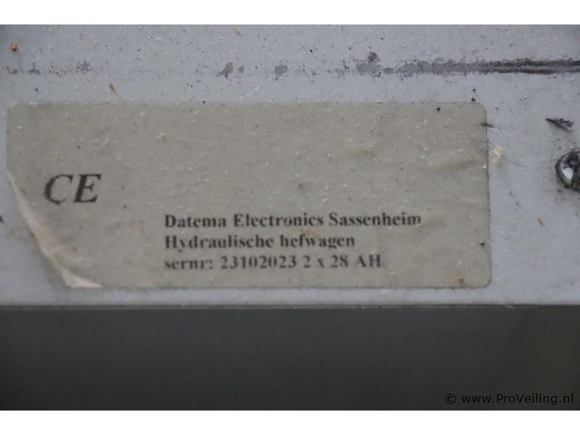 Datema elektrisch-hydraulisch aangedreven dubbel schaarheftafel - afbeelding 11 van  13