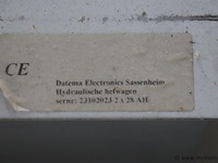 Datema elektrisch-hydraulisch aangedreven dubbel schaarheftafel - afbeelding 11 van  13