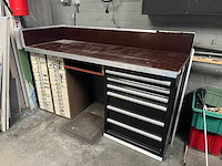 Datona - gereedschapskast met 6 lades en 2 ladekasten en werkblad - afbeelding 1 van  7